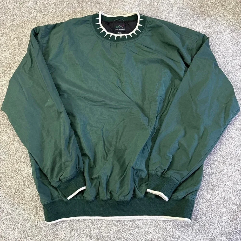 Greg Norman The Shark Collection Pullover Windbreaker Jacket XL USA Australia